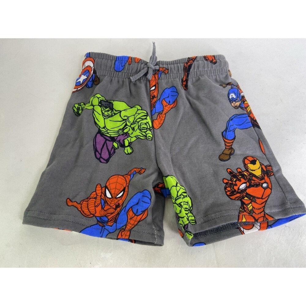 Marvel Comics Avengers Superhero Boys Size 3T 3-4 Knit Pull On Shorts